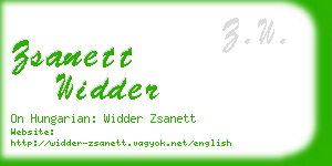 zsanett widder business card